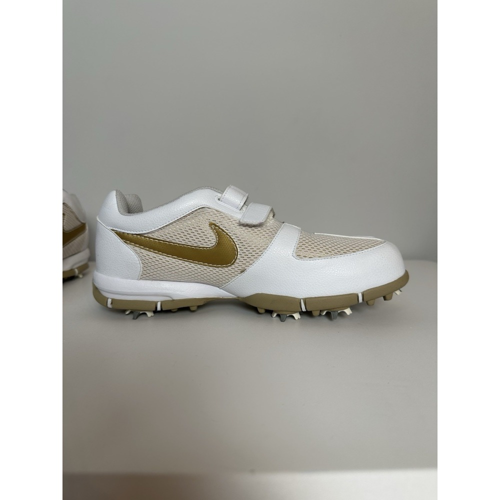 Nike 314904-171 SP Women's White/Gold Soft Spikes‎ Golf Sneakers Shoes Size 8.5 - Picture 7 of 10